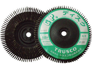 【クリックで詳細表示】TRUSCO/トラスコ中山 GPディスクホイール ねじ込式垂直植え Φ100 5枚入 40＃ GP100AAL (40)