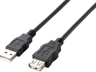 【クリックでお店のこの商品のページへ】ELECOM/エレコム U2C-JE50BK エコUSB2.0延長ケーブル(AM-AFタイプ)[ブラック] 5.0m