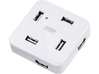 USB-HUB250W USB2.0�n�u 7�|�[�g (�z���C�g)
