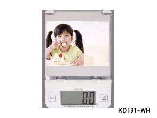 【クリックで詳細表示】TANITA/タニタ KD-191 デジタルクッキングスケール (ホワイト)