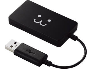 【クリックで詳細表示】ELECOM/エレコム U2H-SL4BF1BK スリムタイプ バスパワー専用4ポート USB2.0ハブ Schmucken FACEタイプ ブラック