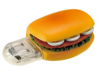 【クリックで詳細表示】GREEN HOUSE/グリーンハウス GH-UFD2GF-SW ファーストフードUSBフラッシュメモリ 2GB サンドイッチ