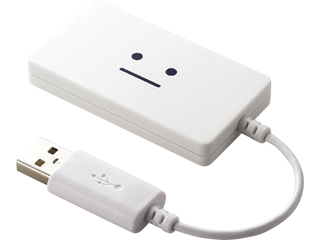 【クリックで詳細表示】ELECOM/エレコム U2H-SL4BF2WH スリムタイプ バスパワー専用4ポート USB2.0ハブ Schmucken FACEタイプ ホワイト