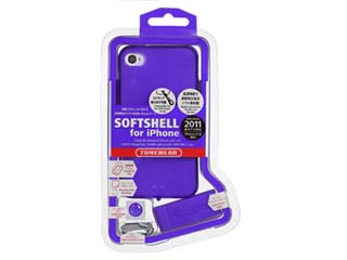 【クリックで詳細表示】TUNEWEAR SOFTSHELL for iPhone 4S/4 TUN-PH-000107 パープル ＜br＞ 納期にお時間がかかる場合があります