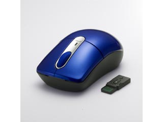 【クリックで詳細表示】BUFFALO/バッファロー BSMOW05MBL 無線(27MHz)光学式マウス Mサイズ ブルー