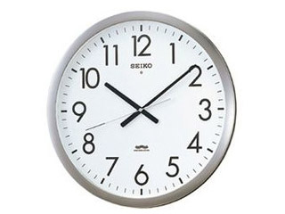 【クリックで詳細表示】SEIKO/セイコークロック 壁掛け時計 電波時計 オフィスタイプ SWEEP スイープ 【KS266S】