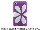 FlowerVest for iPod touch 4G Purple/White TFV4/PW