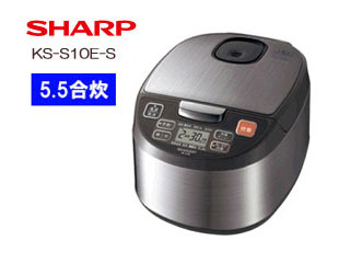 【クリックで詳細表示】SHARP/シャープ KS-S10E-S ジャー炊飯器【5.5合炊き】(シルバー系)