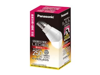 【クリックで詳細表示】Panasonic/パナソニック EVERLEDS LDA4L-H-E17/BH/S エバーレッズ 小形電球タイプ斜め取付け専用