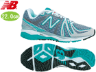 W890-D-SG2 PERFORNANCE TRAINING/PL-1N ���f�B�[�X �����j���O�V���[�Y [�V���o�[�~�O���[��]�y22.0cm�z