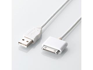 【クリックで詳細表示】ELECOM/エレコム USB-UAD05WH iPad/iPhone/iPod用 充電・データ転送ケーブル [ホワイト] 0.5m