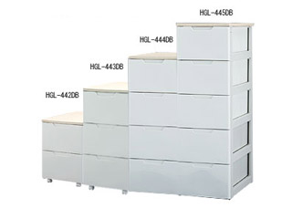 �y�݌Ɍ���I�z�E�b�h�g�b�v�`�F�X�g HGL-443DB �z���C�g/�i�`������ ���[�^ ��45cm�~���s75cm