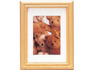 【クリックで詳細表示】DNPフォトルシオ テディ(L・ハガキ・キャビネ(2L)サイズ) 木地