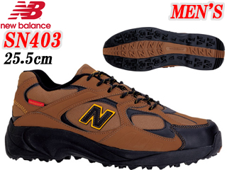 【クリックで詳細表示】NewBalance/ニューバランス SN403-4E-NC-BC SNOW スニーカー[ブラウン×シトラス]【25.5】