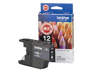 【クリックで詳細表示】brother/ブラザー LC12BK インクカートリッジ (黒)