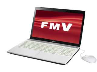 【納期ご注文後約1週間】タッチパネル式15.6型ノートPC LIFEBOOK AH56/M アルマイトホワイト FMVA56MW