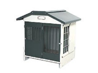 【クリックで詳細表示】アイリスオーヤマ スチール切妻犬舎 SLH-10 グレー