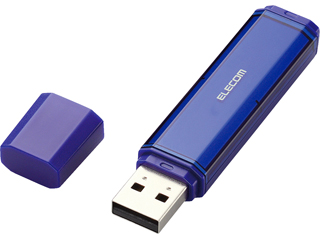 【クリックで詳細表示】ELECOM/エレコム MF-NU2A16GBU USBフラッシュメモリ/NU 2nd/16GB/PASSセキュリティ機能付/ブルー
