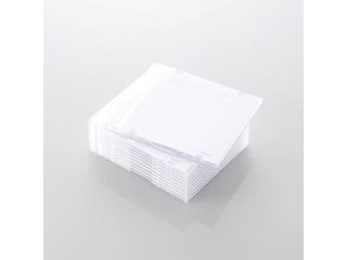 【クリックで詳細表示】ELECOM/エレコム CCD-017JK10CR CD/DVD/Blu-ray用スリムプラケース(インデックス付) 10枚