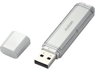 【クリックで詳細表示】ELECOM/エレコム MF-NU2A16GSV USBフラッシュメモリ/NU 2nd/16GB/PASSセキュリティ機能付/シルバー