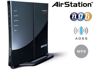 11g/b/n�Ή� 300Mbps ����LAN���[�^ �G�A�X�e�[�V���� WHR-G301N/N
