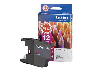 【クリックで詳細表示】brother/ブラザー LC12M インクカートリッジ (マゼンタ)