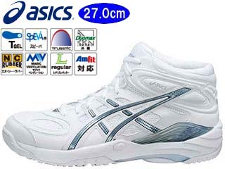 【クリックで詳細表示】asics/アシックス【27.0cm】 LADYGELFLASH2 TBF658(ホワイト×アイスブルー) 【27.0cm】