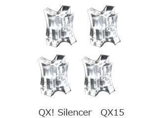 【クリックで詳細表示】QUADRASPIRE/クアドラスパイア QX15(4個セット) QX！ Silencer