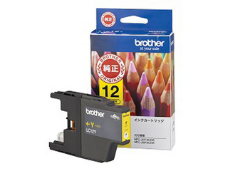 【クリックで詳細表示】brother/ブラザー LC12Y インクカートリッジ (イエロー)