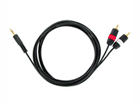 3.5mm�X�e���I�~�j�v���O����RCA(�ԁE��)�P�[�u�� 2M