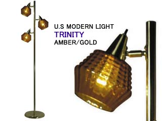 【クリックでお店のこの商品のページへ】DELIGHT/U.S MODERN LIGHT 【納期未定！】LT109 TRINITY AMBER/GOLD(トリニティ アンバー/ゴールド)【送料代引き手数料無料】