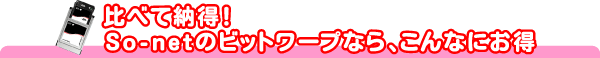 ��ׂĔ[���ISo-net�̃r�b�g���[�v�Ȃ炱��Ȃɂ���