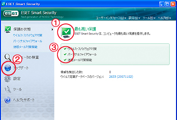 ESET Smart Security画面