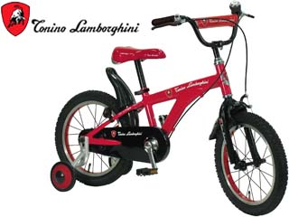 完了】CHIBI LAMBORGHINI AL-16 16インチ子供用自転車 補助輪付き