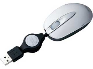 【クリックで詳細表示】ケーブル巻取り光学式マウス ホワイト MA-MA1W