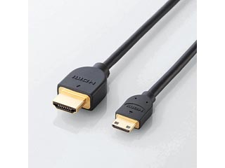 【クリックで詳細表示】DH-HD14EM15BK イーサネット対応 HIGH SPEED HDMI-Miniケーブル 1.5m