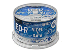 HIDISC BD-R RۃfBA@^/f[^p 6{ 25GB zCgChv^u XshP[X 40