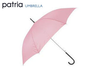 Patria 長傘 ジャンプ レディース無地 60 ジャンプ ピンク ムラウチドットコム