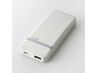 【クリックでお店のこの商品のページへ】スマートフォン用 モバイルバッテリー/5000mAh/シルバーメタリック DE-M01L-5020G1