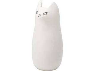 陶器製 猫 ネコ 白猫 かわいい 傘たて ホワイト Cly 12wh ムラウチドットコム