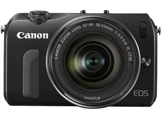 【クリックでお店のこの商品のページへ】EOS M・EF-M18-55 IS STM レンズキット(ブラック) ミラーレスカメラ