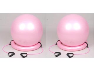 【クリックで詳細表示】【お買得2個セット】STT-135(ピンク)ピラティスジムボール