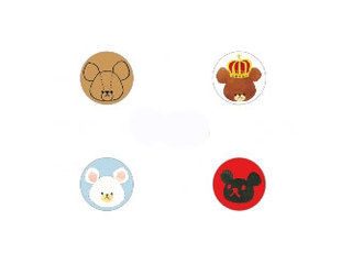 ガチャピン ムック ピーナッツ くまのがっこうキャラボタンシール Kg 18a ムラウチドットコム