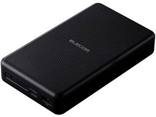 gpobe[͂@ELECOM/GR yPSE擾ς݁zPD20000mAh oCobe[ DE-C19L-20000BK