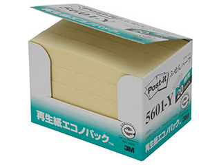 5個セット】 3M Post-it ポストイット 再生紙エコノパック ふせん