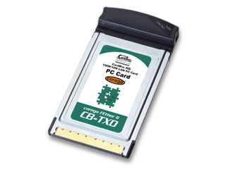 【クリックでお店のこの商品のページへ】CG-FE2CBTXD CardBus 100M/10M LAN PCカード(カプラレス)