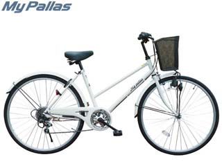 完売】M-501 シティサイクル 26型自転車・シマノ製6段ギア (ホワイト