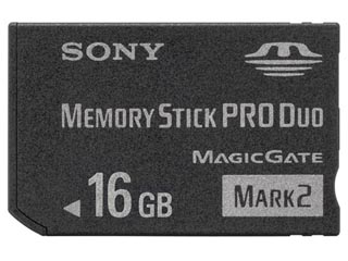 【クリックでお店のこの商品のページへ】MS-MT16G メモリースティック PROデュオ(Mark2) 16GB