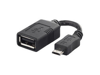 【クリックで詳細表示】USB(microB to A)変換アダプター BSMPC11C01BK ブラック