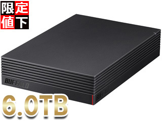PC/タブレット PC周辺機器 限定特価 USB3.1（Gen1）/USB3.0外付けハードディスク 6TB PC用＆TV 